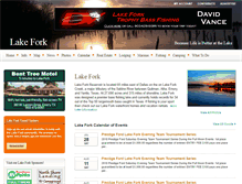 Tablet Screenshot of lakeforktexas.com